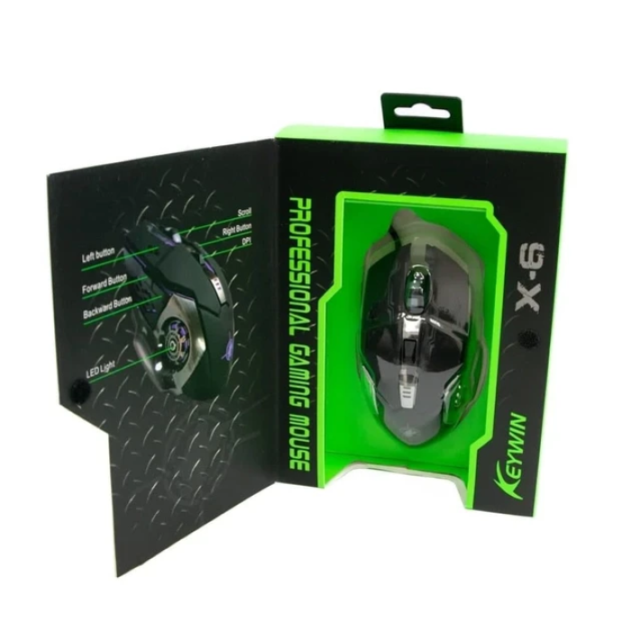 Комп'ютерна ігрова мишка Zornwee MOUSE X6 Дротова з Led підсвічуванням