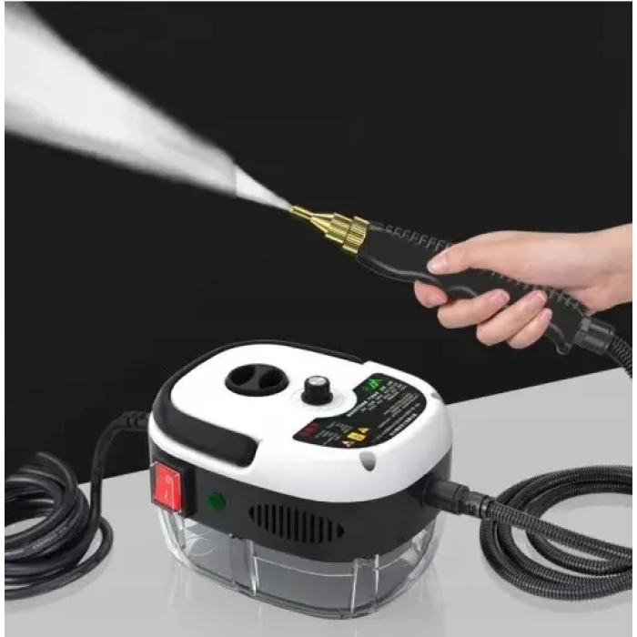 Портативний електричний пароочисник з високим тиском Steam Cleaner 2500W Білий З насадками