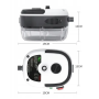 Портативний електричний пароочисник з високим тиском Steam Cleaner 2500W Білий З насадками