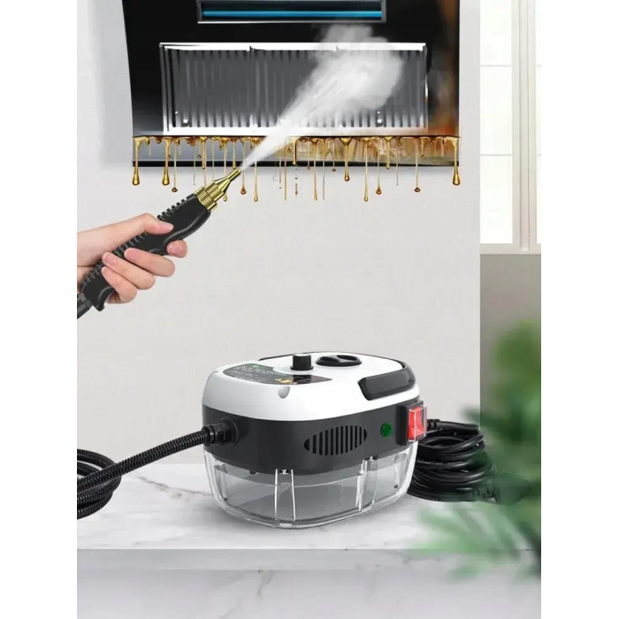 Портативний електричний пароочисник з високим тиском Steam Cleaner 2500W Білий З насадками