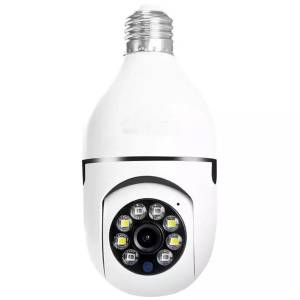 Панорамна камера з датчиком руху WIFI в патрон Е27 PTZ Bulb Camera V380 Камера відеоспостереження в патрон