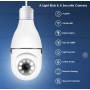 Панорамна камера з датчиком руху WIFI в патрон Е27 PTZ Bulb Camera V380 Камера відеоспостереження в патрон