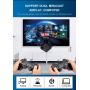 Ігрова ТВ-приставка M8 mini 4K на Android TV із вбудованим емулятором ретро-ігор та джойстиками