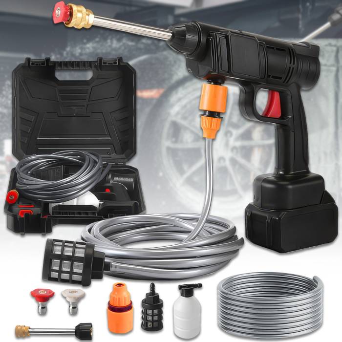Мойка высокого давления аккумуляторная Cleaning Gun 8559 1000W для автомобиля