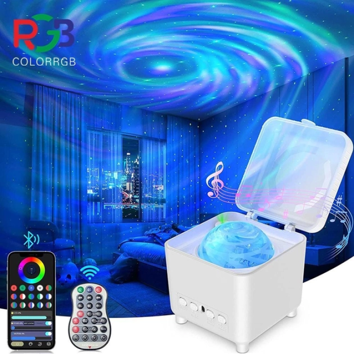 Проектор звездного неба Magic Box DQ-M6 с пультом и приложением на телефон Детский ночник с проекцией