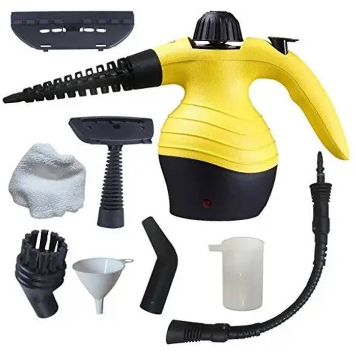 Ручний відпарювач із функцією пароочисника Steam Cleaner DF-A0 Жовтий Електричний пароочисник на 350мл