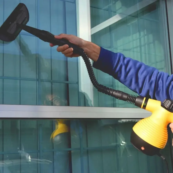 Ручний відпарювач із функцією пароочисника Steam Cleaner DF-A0 Жовтий Електричний пароочисник на 350мл