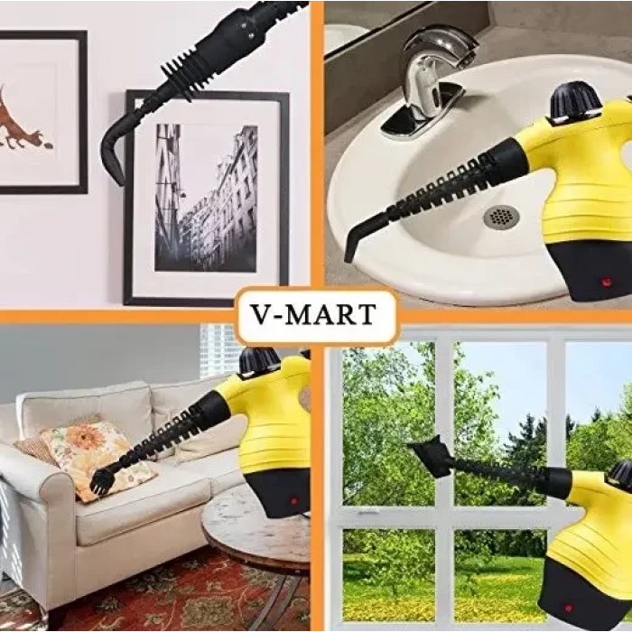 Ручний відпарювач із функцією пароочисника Steam Cleaner DF-A0 Жовтий Електричний пароочисник на 350мл
