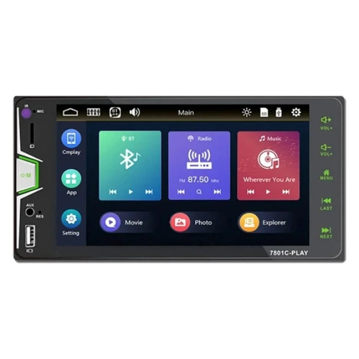 Автомагнітола з HD дисплеєм 7" на Android CML-PLAY 7801C 2DIN Магнітола для авто з дисплеєм