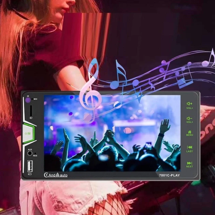 Автомагнітола з HD дисплеєм 7" на Android CML-PLAY 7801C 2DIN Магнітола для авто з дисплеєм