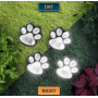 Автономний вуличний світильник у грунт на сонячній батареї Solar Paw Print Lights Світильник у формі слідів