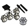 Автономний вуличний світильник у грунт на сонячній батареї Solar Paw Print Lights Світильник у формі слідів