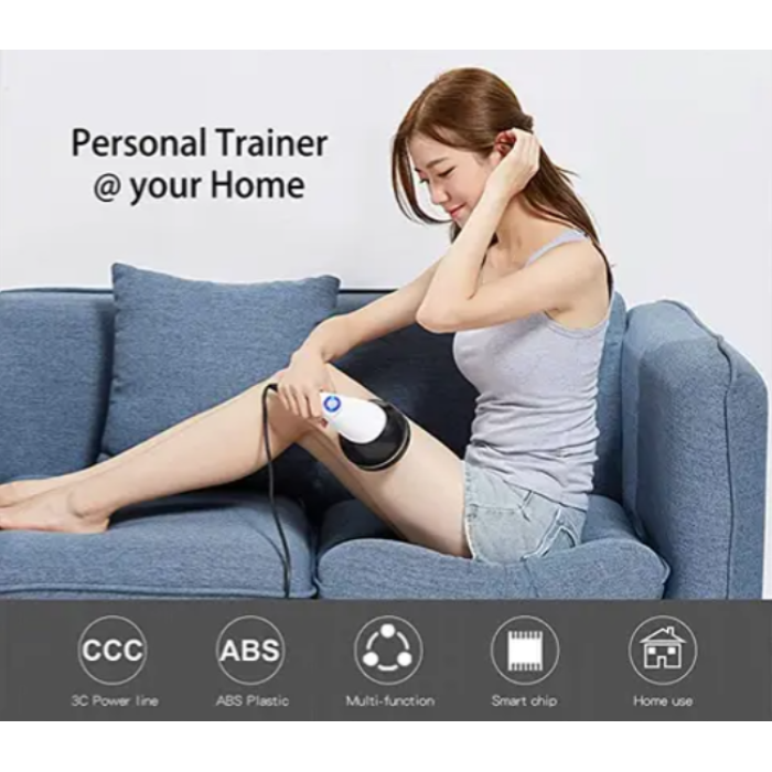 Антицелюлітний масажер Body massage 4 насадки Вібромасажер ручний антицелюлітний