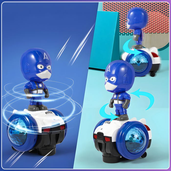 Інтерактивна дитяча іграшка машинка Super CAPTAIN Car зі світломузикою