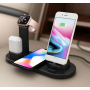 Бездротова зарядна станція 5 в 1 для iOS та Android Wireless charger Мультифункціональний девайс для заряджання