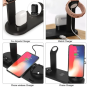 Бездротова зарядна станція 5 в 1 для iOS та Android Wireless charger Мультифункціональний девайс для заряджання