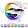 Настільна смарт лампа-нічник з бездротовою зарядкою та Bluetooth-колонкою G-SmartLED RGB Night Light КР-3401