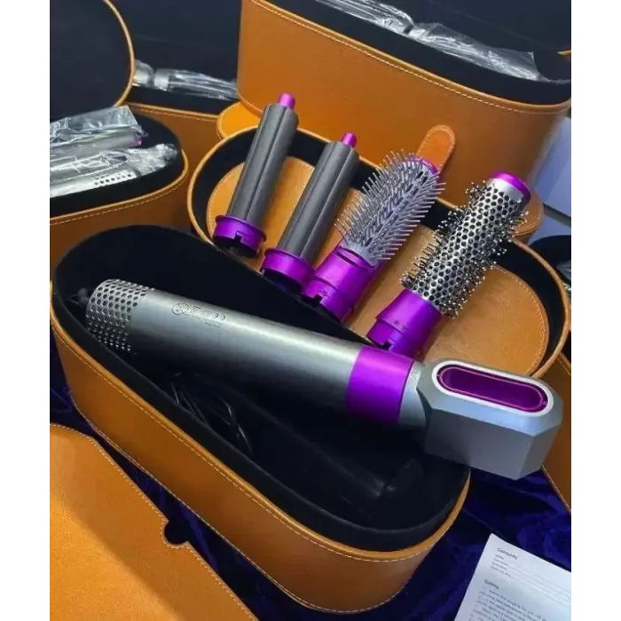 Стайлер для волосся з насадками 5 в 1 у шкіряному кейсі Dyson