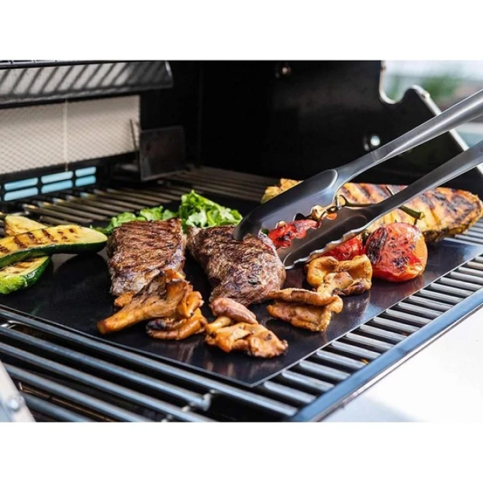 Антипригарний тефлоновий килимок для гриля BBQ grill sheet 33 Х 40 см Чорний
