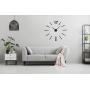 Большие настенные 3D часы DIY Clock Зеркальные настенные часы с стрелками Черного цвета