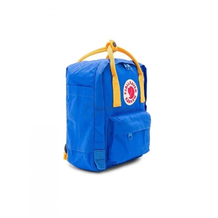 Міський вологостійкий рюкзак на 16 л із знімною спинкою Fjallraven Kanken Classic Синій з жовтими ручками
