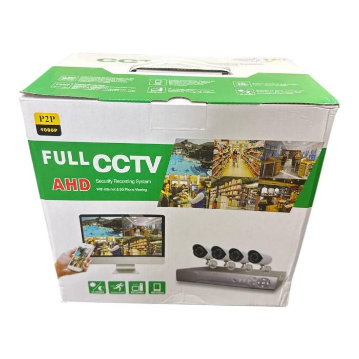 Набор уличных камер FULL AHD CCTV для видеонаблюдения 4 камеры 4 Мп
