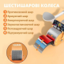 Тренажер колесо для пресса с упорами для локтей и автоматическим отскоком Wheel с подушкой для пуш-апа