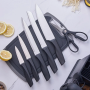 Набір силіконових кухонних речей 19 предметів Чорний Kitchen Set Кухонний набір з дощечкою