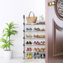 Підлогова полиця для взуття на 5 полиць 54х28х105 см New shoe rack Поличка-підставка для взуття