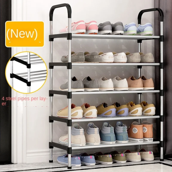 Підлогова полиця для взуття на 5 полиць 54х28х105 см New shoe rack Поличка-підставка для взуття