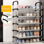Підлогова полиця для взуття на 5 полиць 54х28х105 см New shoe rack Поличка-підставка для взуття