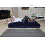 Матрац надувний двомісний Avenli Flocked Air Bed Twin 191х99х22 см Синій