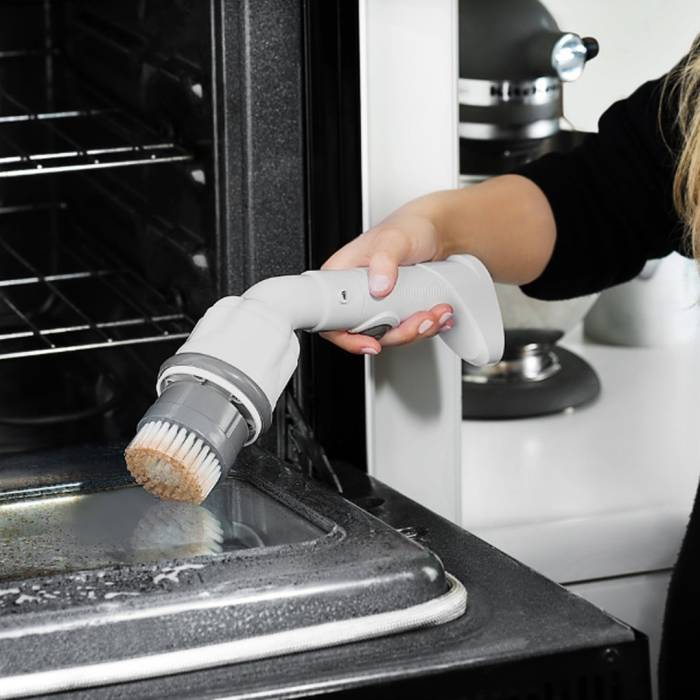 Щітка для збирання плитки та кахлю Clorox ScrubTastic Бездротова електрична щітка для вологого прибирання