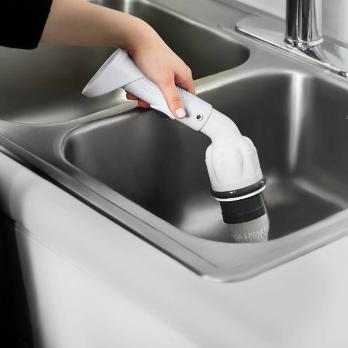 Щітка для збирання плитки та кахлю Clorox ScrubTastic Бездротова електрична щітка для вологого прибирання