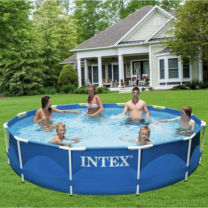 Басейн каркасний Intex 28210 366х76см із зливним клапаном на 6503 л