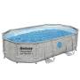 Каркасний басейн Bestway 56946 488х305х107 см з фільтром та тентом на 10949 л Ротанг