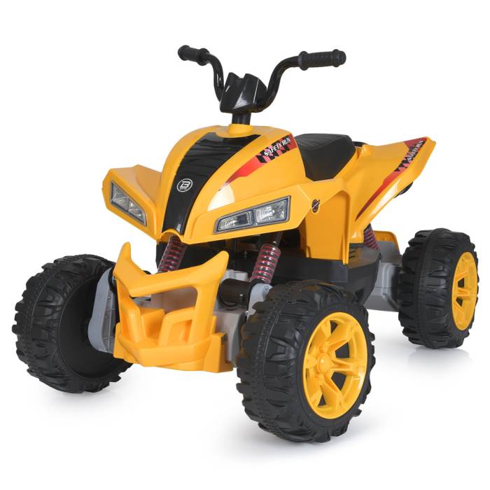 Квадроцикл дитячий на акумуляторі з музикою та світлом фар Bambi M 3607EL-6(24V) Жовтий