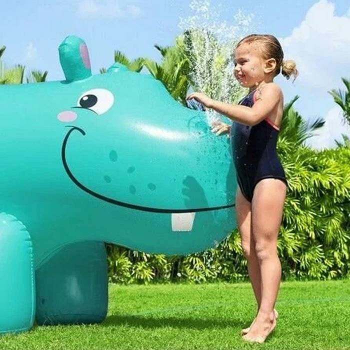 Надувна іграшка з розприскувачем Jumbo Hippo Bestway 52569 Дитячий Надувний Розбризкувач