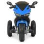 Дитячий триколісний мотоцикл на акумуляторі Yamaha з музикою та світловими ефектами Bambi M 4622-4 Синій