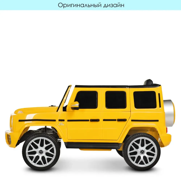Дитячий електромобіль Mercedes-Benz G-class зі звуком зі світлом фар Bambi M 4214EBLR-2 Чорний