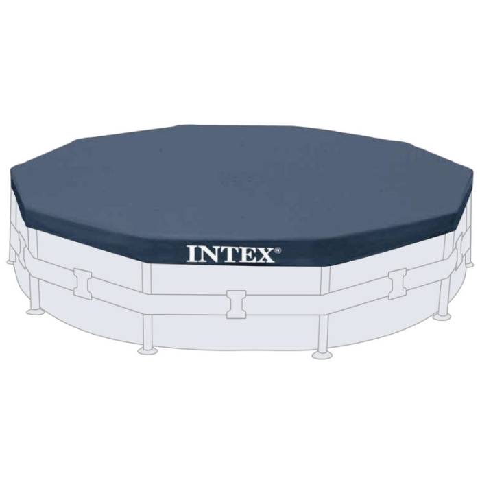 Захисний тент чохол для каркасного басейну Metal Frame Intex 366 см 28031 Синій