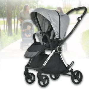 Прогулянковий візок з реверсивним блоком El Camino ME 1078 VERSA Melange Gray Сірий