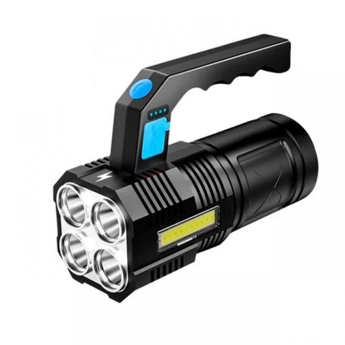 Акумуляторний ліхтарик TORCH BL-X508 Світлодіодний ліхтарик переносний з ручкою Чорний