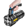 Акумуляторний ліхтарик TORCH BL-X508 Світлодіодний ліхтарик переносний з ручкою Чорний