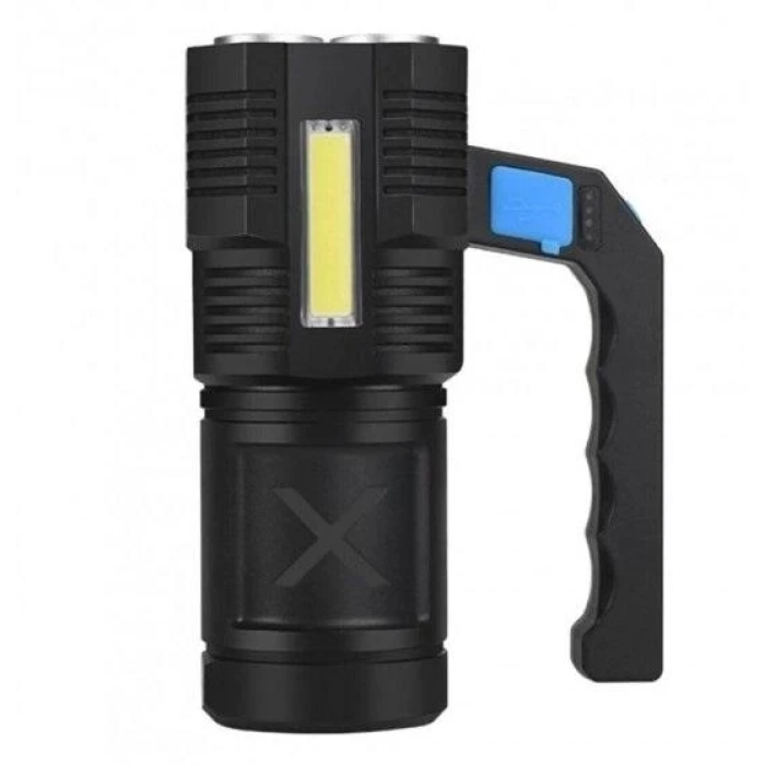 Акумуляторний ліхтарик TORCH BL-X508 Світлодіодний ліхтарик переносний з ручкою Чорний