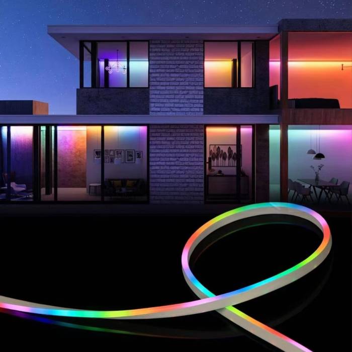 Светодиодная RGB Bluetooth лента 5 м с управлением от телефона и пульта