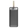 Зовнішній акумулятор Power Bank на 100 000 мАч з дисплеєм та ліхтариком AWEI P101K 22.5W Чорний