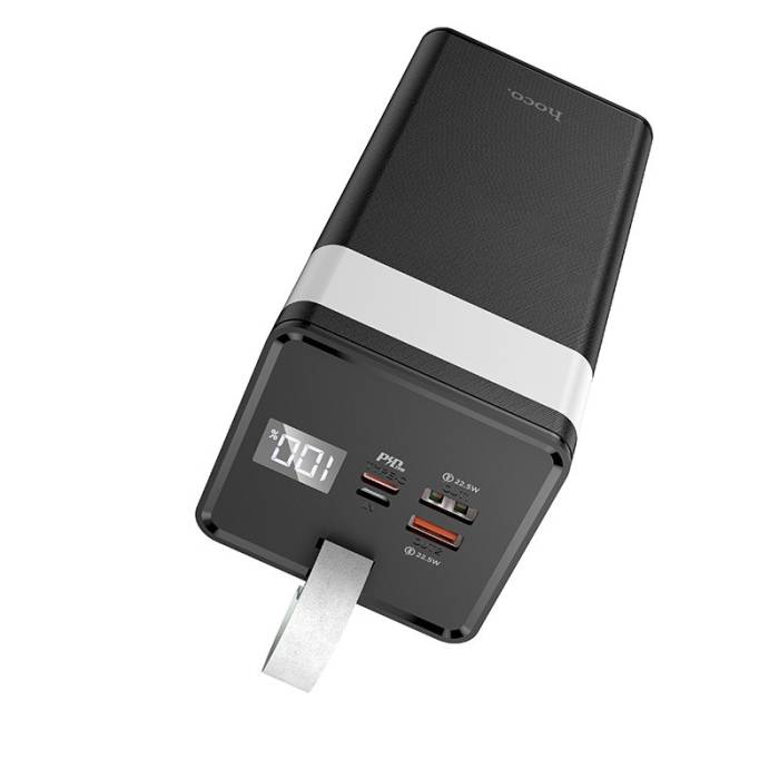 Портативное зарядное устройство с фонариком Hoco J89A 22.5W 5A Power Bank на 60 000 mAh