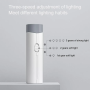 Настільна лампа-ліхтар із power bank та підставкою для телефону Master-7 Біла Бездротова лампа
