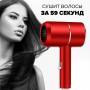 Фен дорожный с концентратором для сушки волос на 6000 Вт Enzo EN-6080 Красный Фен с ионизацией